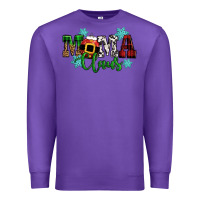 Purple mama claus christmas Premium Sweatshirt - CowGirlArtShop