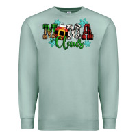 Seafoam mama claus christmas Premium Sweatshirt - CowGirlArtShop