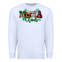 White mama claus christmas Premium Sweatshirt - CowGirlArtShop
