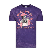 Cloud Purple dead inside but it's valentine's Vintage Tee - MaliasSmallBusiness