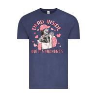 Vintage Denim dead inside but it's valentine's Vintage Tee - MaliasSmallBusiness