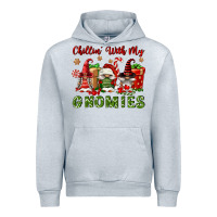 Heather Grey Chillin' With My Gnomies Urban Hoodie - FaDigitalArtStudio