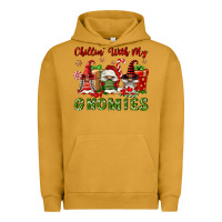 Pigment Peanut Butter Chillin' With My Gnomies Urban Hoodie - FaDigitalArtStudio
