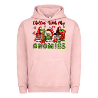 Pigment Salmon Chillin' With My Gnomies Urban Hoodie - FaDigitalArtStudio