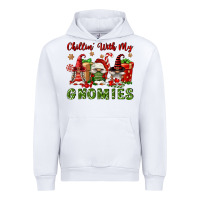 White Chillin' With My Gnomies Urban Hoodie - FaDigitalArtStudio