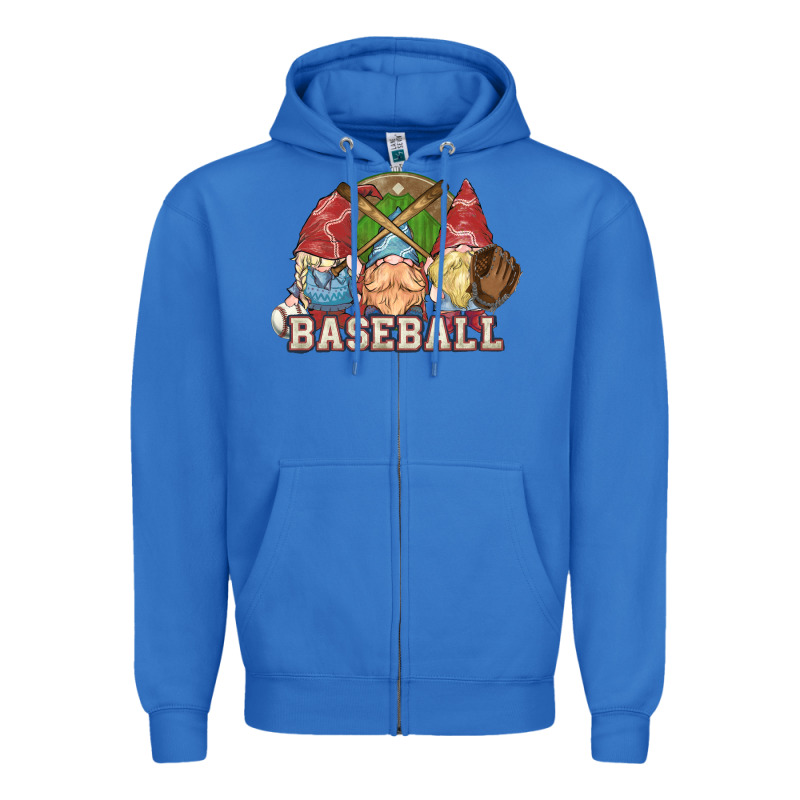 Baseball Gnomes Zipper Hoodie by NancyCooperArtShop | Teevron