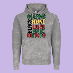 Dreams Hope Lives Pride Vintage Hoodie Designed By Maliassmallbusiness