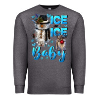 Charcoal Heather ice ice baby Premium Sweatshirt - CowGirlArtShop