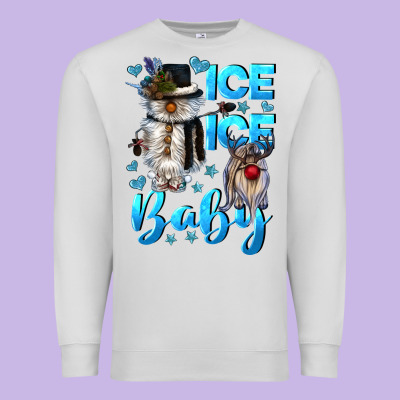Ice Ice Baby Premium Sweatshirt Designed By Cowgirlartshop