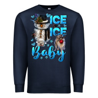Navy ice ice baby Premium Sweatshirt - CowGirlArtShop