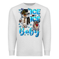 Oatmeal Heather ice ice baby Premium Sweatshirt - CowGirlArtShop