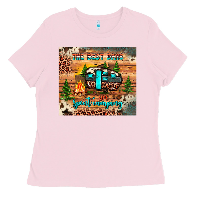 The Best Days Are Spent Camping Ladies Tee by JahusDesignShop | Teevron