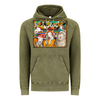 Vintage Olive autumn sheeps Vintage Hoodie - Jasminsmagicworld