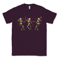 Plum dancing skeleton christmas Classic Tee - MaliasSmallBusiness