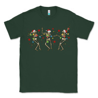 Sports Green dancing skeleton christmas Classic Tee - MaliasSmallBusiness