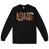 Black Mardi Gras love dog paw Long Sleeve Tee - BundleAndBundleShop