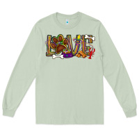 Matcha Mardi Gras love dog paw Long Sleeve Tee - BundleAndBundleShop