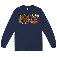 Navy Mardi Gras love dog paw Long Sleeve Tee - BundleAndBundleShop
