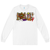 White Mardi Gras love dog paw Long Sleeve Tee - BundleAndBundleShop