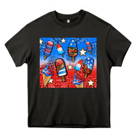 Asphalt american popsicle and stars Heavy Core Tee - AdoDesignShop