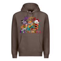 Coffee hallothanksmas coffee cups Premium Hoodie - CowGirlArtShop
