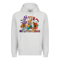 Dove Grey hallothanksmas coffee cups Premium Hoodie - CowGirlArtShop