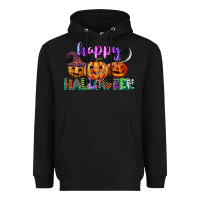 Black happy halloween Heavyweight Hoodie - CowGirlArtShop