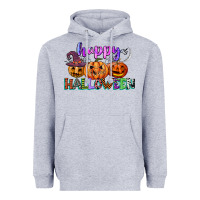 Heather Grey happy halloween Heavyweight Hoodie - CowGirlArtShop