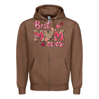 Chestnut Best Mom Ever Zipper Hoodie - texasbilliewilder