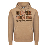 Vintage Coffee black educator by popular demand Vintage Hoodie - MaliasSmallBusiness