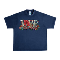 Navy love like jesus roses Urban Heavy Tee - NancyCooperArtShop