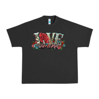 Pigment Black love like jesus roses Urban Heavy Tee - NancyCooperArtShop