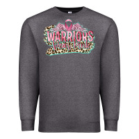 Charcoal Heather warriors wear pink breast cancer Premium Sweatshirt - CowGirlArtShop