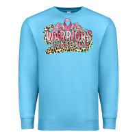 Ocean Blue warriors wear pink breast cancer Premium Sweatshirt - CowGirlArtShop