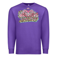 Purple warriors wear pink breast cancer Premium Sweatshirt - CowGirlArtShop