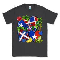 Smoke puerto rico with dominican republic hearts Classic Tee - NancyCooperArtShop