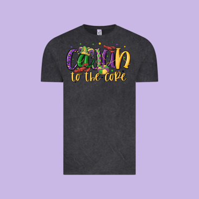 Cajun To The Core Vintage Tee Designed By Maliassmallbusiness