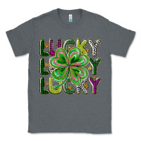Charcoal Heather Lucky Classic Tee - CowhideDigitalArt