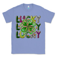 Colony Blue Lucky Classic Tee - CowhideDigitalArt
