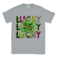 Heather Grey Lucky Classic Tee - CowhideDigitalArt