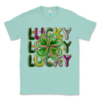 Seafoam Lucky Classic Tee - CowhideDigitalArt