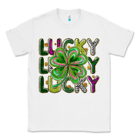 White Lucky Classic Tee - CowhideDigitalArt