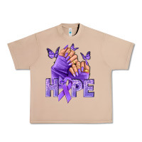 Burro Hope all Cancers nails Urban Heavy Tee - NancyCooperArtShop