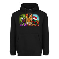Black happy hallothanksmas gnomes Heavyweight Hoodie - CowGirlArtShop