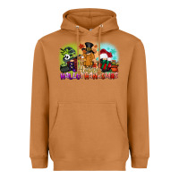 Meerkat happy hallothanksmas gnomes Heavyweight Hoodie - CowGirlArtShop