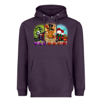 Plum happy hallothanksmas gnomes Heavyweight Hoodie - CowGirlArtShop