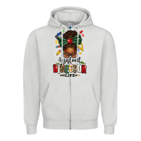 Dove Grey assistant director life afro messy bun Zipper Hoodie - texasbilliewilder