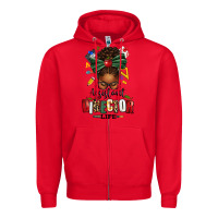 Red assistant director life afro messy bun Zipper Hoodie - texasbilliewilder