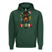 Sports Green assistant director life afro messy bun Zipper Hoodie - texasbilliewilder