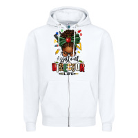 White assistant director life afro messy bun Zipper Hoodie - texasbilliewilder